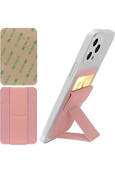 Generic Card Holder with Stand for Back of Phone, Universal Self-adhesive PU ...
