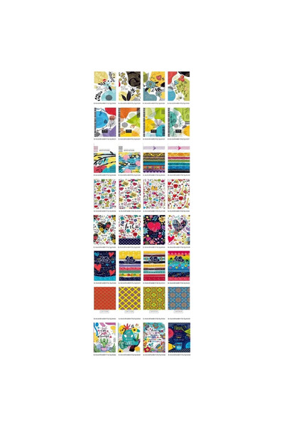 Fresh Caiet FRESH, decorativ, 105x165 mm, 64 pagini, grilă, mix de modele
