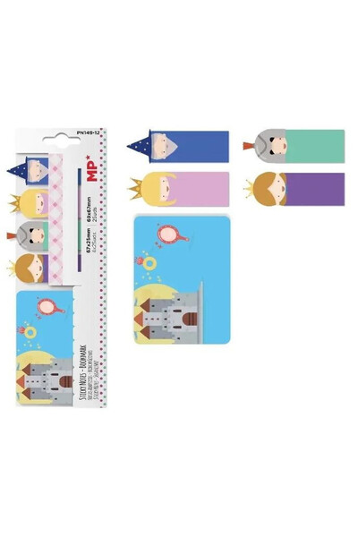 OEM Note index adezive / sticky tabs MP Main Paper PN149-12 cu design castel ...