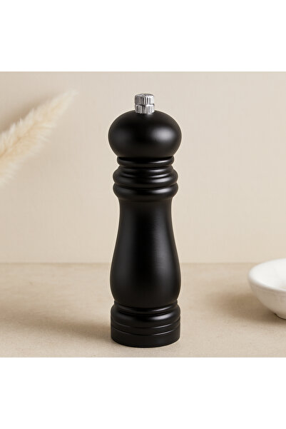 magicool Small Black Wooden Salt and Spice Grinder (Diameter 4.5 Cm, 15.5 cm)