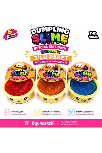 tmtoysandmore Dumpling Slime Oyuncak 3 Farklı Renk Yollanır Kaliteli Oyuncak ...