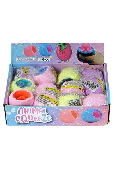 adar Gniotek Animal Squeeze, spuma PU, cu efect slow-rise, 73x73 mm, Multicol...