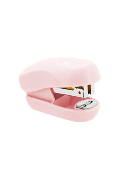 Easy Stationery Capsator mini, compact, capacitate 8 foi, roz pastel