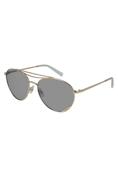 INVU Ochelari de soare tip aviator unisex, auriu, cat 2