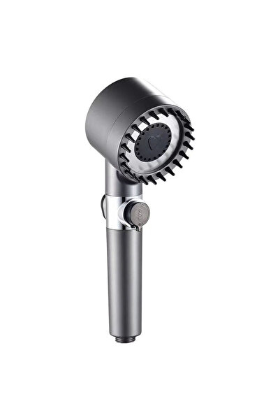 YBOSHOP Para de dus cu filtru, 3 functii, buton ON/OFF, presiune reglabila, gri