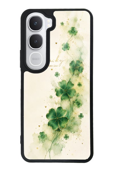 Spoyi Vivo Y31 Glossy Phone Case with Lucky Clover Whisper Design