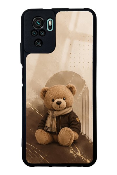 Spoyi حافظة هاتف لامعة بتصميم تيدي مريح لهاتف Xiaomi Redmi Note 10