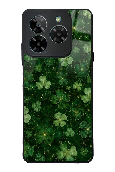 Spoyi حافظة هاتف لامعة بتصميم Gm Era 50 Emerald Lucky Clover