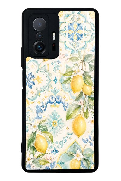 Spoyi Xiaomi Mi 11t Azure Lemon Garden Design Glossy Phone Case