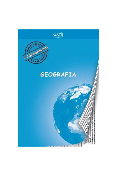 GATIS Caiet A5 60 file cu compendiu geografie multicolor