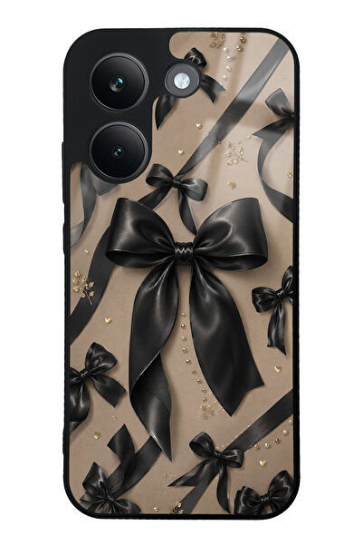 Spoyi Xiaomi Poco X8 Pro Midnight Bow Tasarımlı Glossy Telefon Kılıfı