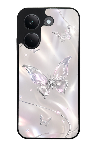 Spoyi Xiaomi Poco X8 Pro Crystal Whisper Butterfly Tasarımlı Glossy Telefon K...