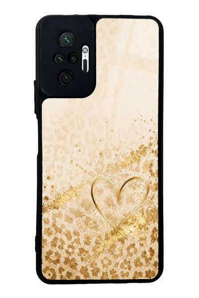 Spoyi حافظة هاتف Xiaomi Redmi Note 10 Pro ذات تصميم لامع مع لمعان على شكل قلب...