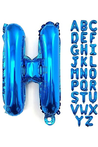 Baloane Vesele Balon Folie Litera H Albastru 40 cm LTR8-H
