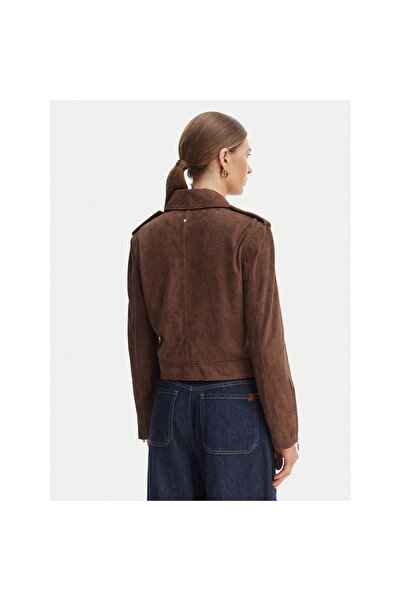 Armani Exchange Geacă de piele de damă XW001924 AF21549 Maro