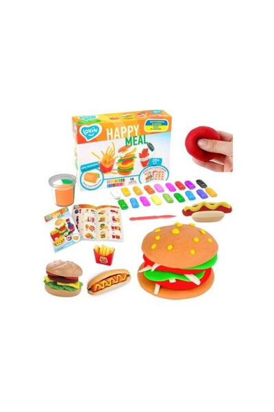 Lovin Set modelare plastilina cu 18 culori, accesorii pentru modelare, Multic...