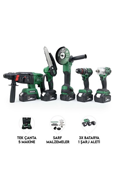 CHELİKBEİ Beşli Set HT350 (Budama Testeresi 10mm Ç.Mandren+S.Sıkma+Ş.Spral+Ş....