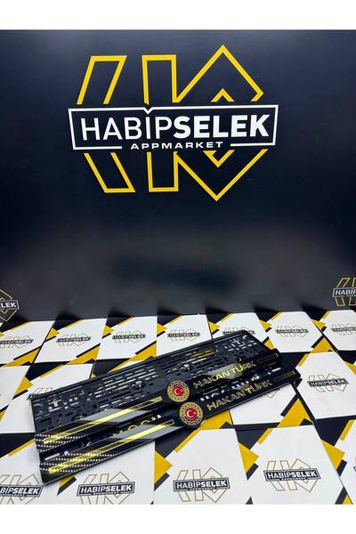 Habipselek AppMarket Ay - Yıldız Forslu Premium Plakalık / Kişiye Özel Tasarım