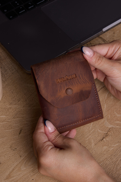 Lysande Viral Genuine Leather Mini Wallet and Card Holder with Money Compartm...