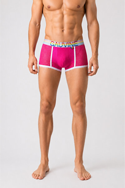 GAV20 Erkek Rainbow File Detaylı Boxer Nefes Alan Premium Boxer Dayanıklı Fil...