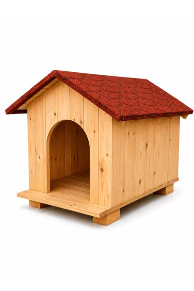 Kumsal Concept Kumsal Concep Ahşap Kedi ve Köpek Kulübesi - Su Geçirmez Çatıl...