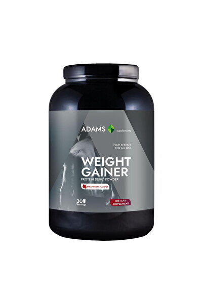 Adams Supplements Weight Gainer cu Aroma de Capsuni 1500g