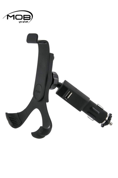 Mob USB Car Phone Holder Charger Adjustable 360° Rotating Mount Stand for All...