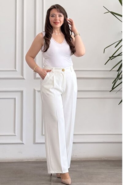 yb yağmur butik Wide Leg Draped Trousers