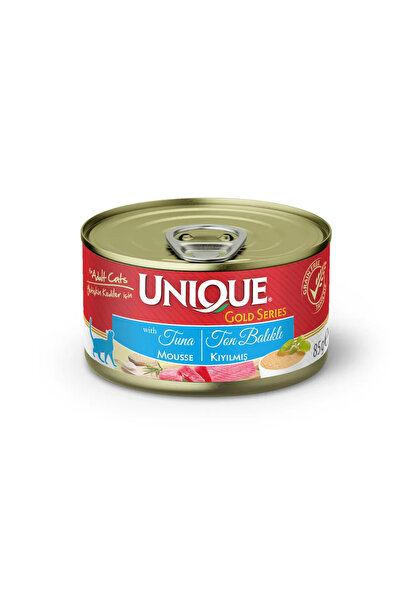 Unique Gold Series Ton Balıklı Konserve Yaş Kedi Maması 85 Gr x12 Adet