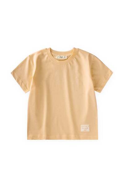 Cigit Label Detailed T-Shirt 2-10 Years Sundres