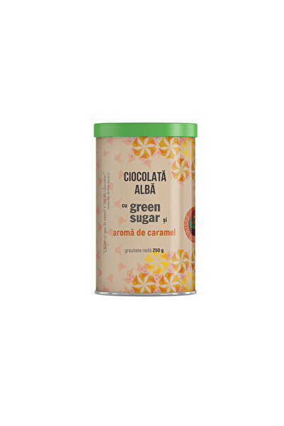 Remedia Ciocolata Alba cu Green Sugar si Aroma de Caramel 250g