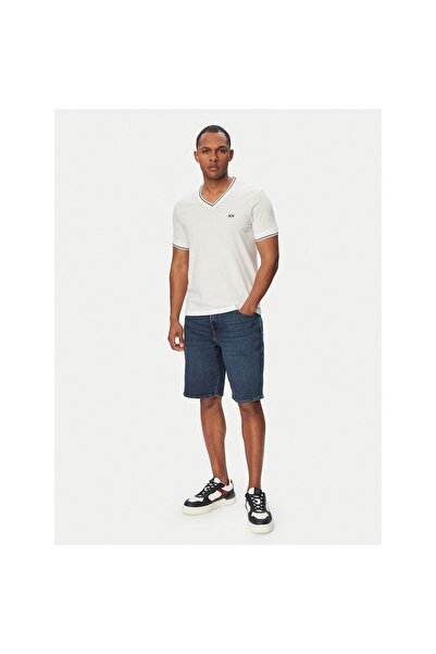 Armani Exchange Șorturi din denim pentru bărbați XM000073 AF24463 Bleumarin