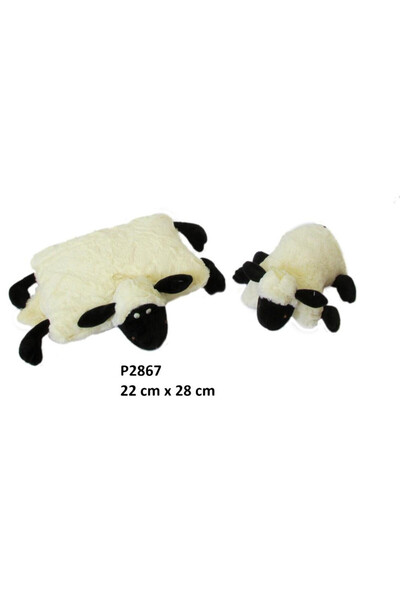 OEM Perna decorativa Sun-Day, oaie, picioare negre, multicolor, 22x28 cm