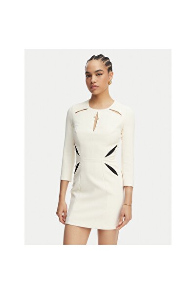 Elisabetta Franchi Rochie de cocktail pentru femei AB86861E2 Crem
