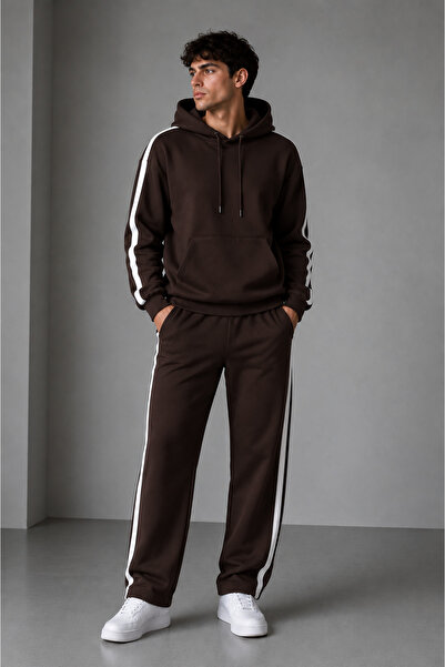 Gollinger Men's Striped Hooded Tracksuit Set