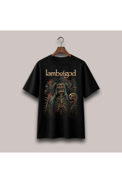 Grafftee Clothing Μπλουζάκι Unisex Oversize με στάμπα Lamb Of God