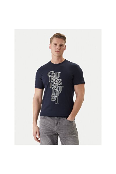 Guess Tricou bărbătesc M6GI10K2991 Bleumarin