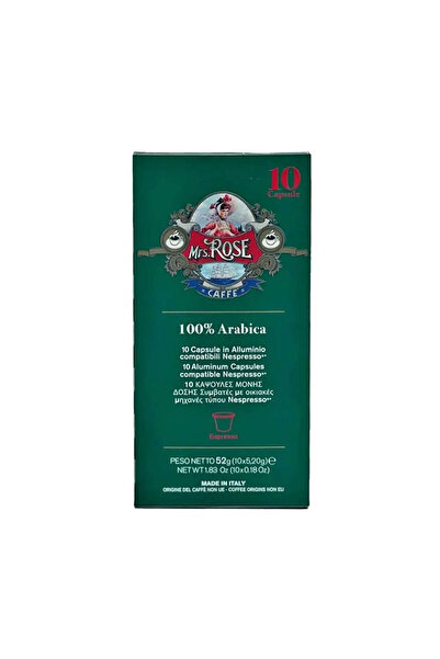 Mrs Rose - 100% Arabica, 10 τμχ nespresso συμβατές κάψουλες