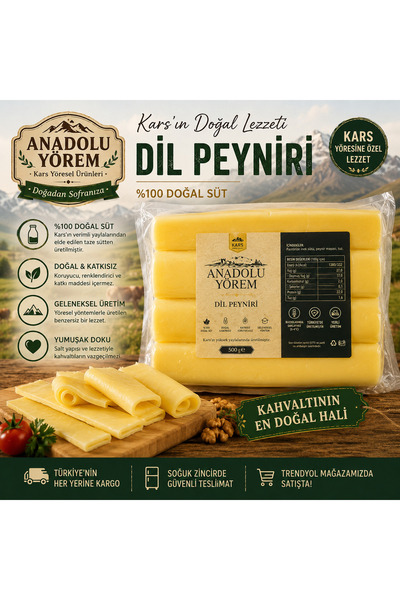 Anadolu Yörem Dil Peyniri 500 gr
