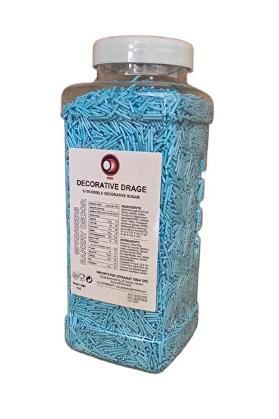 DGN Vermicelli decorativi albastri pentru prăjituri 750g
