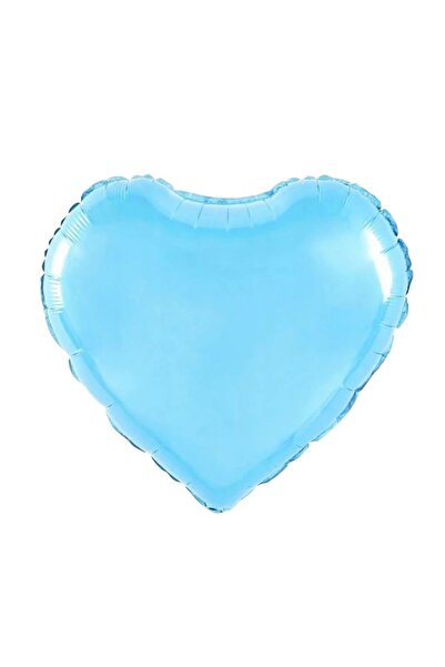 genaja Balon Folie Inimă Bleu 18 Inch (45 cm) pentru Petreceri, Aniversări și...