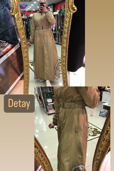 Generic Brand Full-Length Raincoat with Mesh Sides