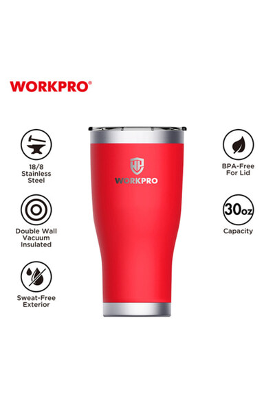 Workpro 304 Stainless Steel Insulated Tumbler – Double Wall Vacuum Travel Mug...