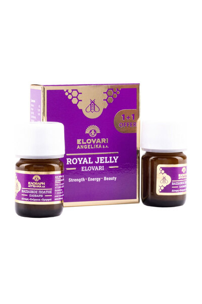 OEM Ελοβάρη | Royal Jelly Φυσικός Βασιλικός Πολτός 1+1 Δώρο | 2x20g