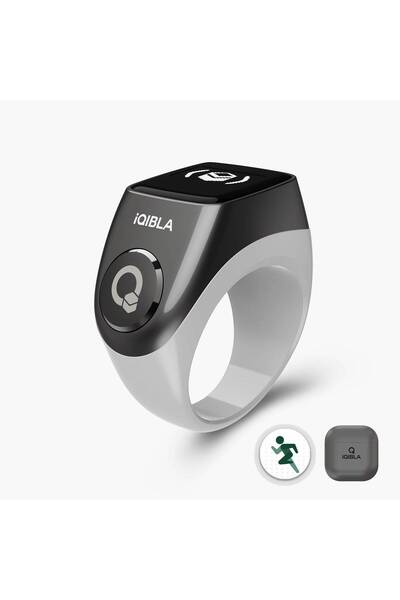 Generic Smart Digital Zikr Ring with Qibla Finder & Charging Case