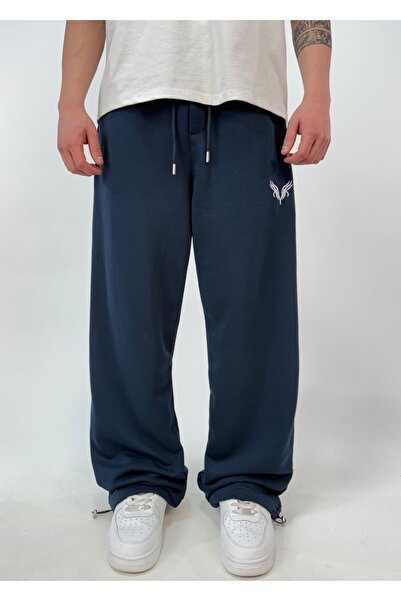 zaee Vnm Embroidered Adjustable Leg Baggy Sweatpants That Can Be Worn in All ...