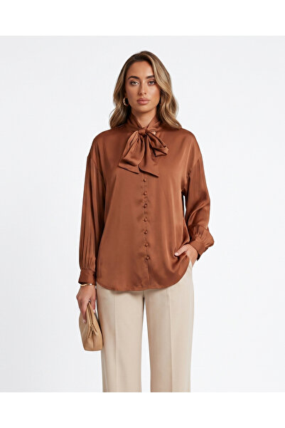 Marvella By Rasha Tie-Neck Formal Shirt