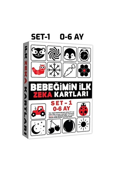 Empressco Eğitici ve Renkli Bebeğin İlk Zeka Kartları Seti 0-6 Ay