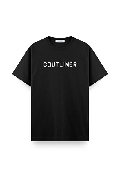 COUTLINER Tricou simplu cu imprimeu tip stencil
