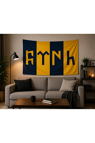 Vagonik Fan Turkish Written Wall Covering Wall Tapestry 65X40, 70X100, 100X15...